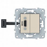 Розетка HDMI UNICA NEW, бежевый | код. NU543044 | Schneider Electric